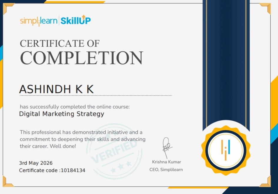 DIGITAL MARKETING CERTIFICATE